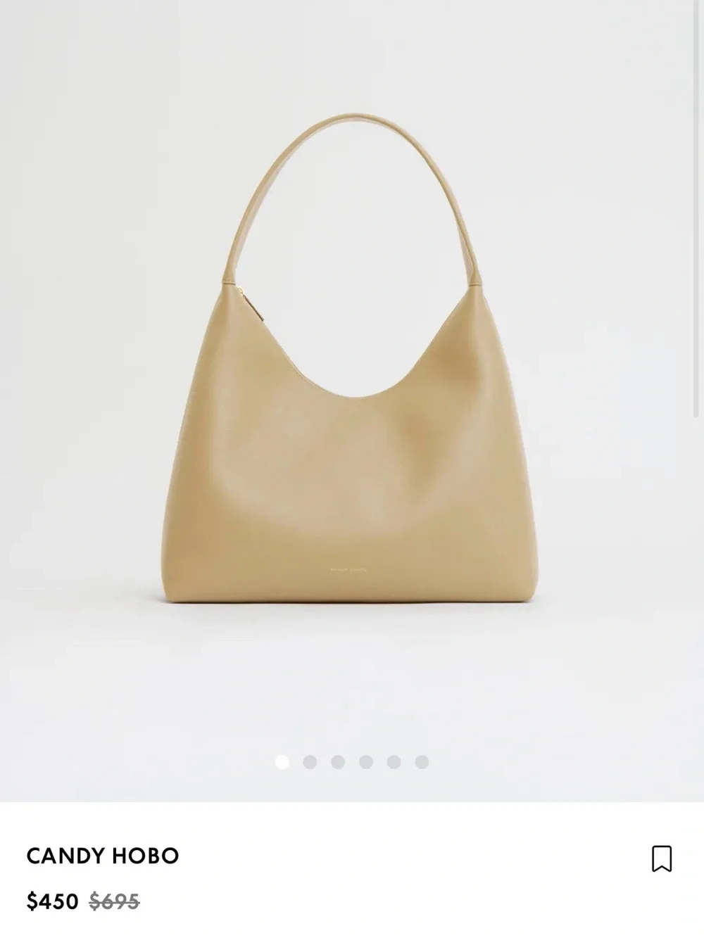 Mansur Gavriel Candy Hobo in Light Tan